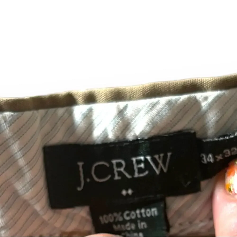 J. Crew Khaki Trousers 34 x 32